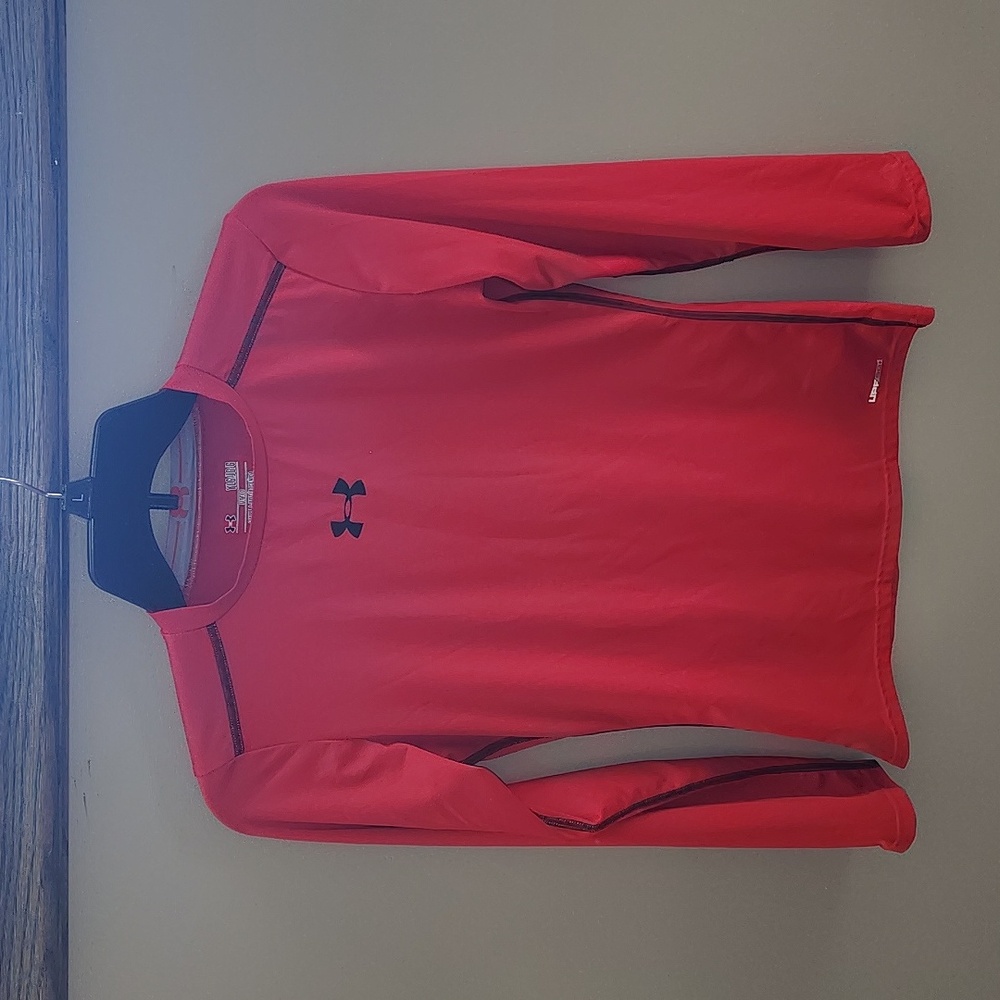 Boys YL Under Armour Fitted Long Sleeve Tee